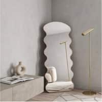 The Artment Rose Gold Meander Unbreakable Floor Mirror For Home (180 X 80 CM)