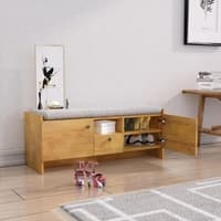 Hexa Red Engineered Wood Shoe Rack in Giant Wood Colour