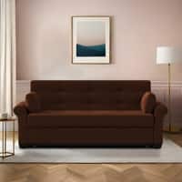 Serta 3 Seater Pull Out Sofa cum Bed  in Brown Colour