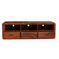 Sierra Solid Wood TV Unit in Teak Finish