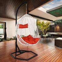 Bern Wicker Swing In White Color