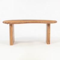 Cobain Solid Wood Coffee Table In Dark Walnut Finish