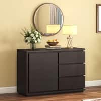 Vector Solid Wood Sideboard in American Walnut Finish