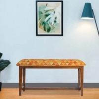 Machai Solid Wood Bench In Provincial Teak Finish