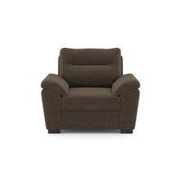 Adelaide Essential 1 Seater Fabric Sofa in Daschund Brown Colour