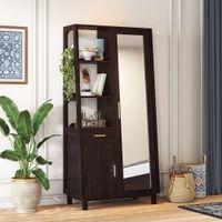 Jean Solid Wood Dressing Table in Mahogany Finish