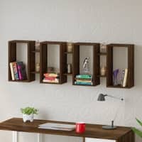 Steda Engineered Wood Bookshelf in Brown Colour