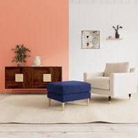 Rieti Ottoman Color in Navy Blue