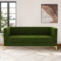 Loris Fabric Sofa - Light Green