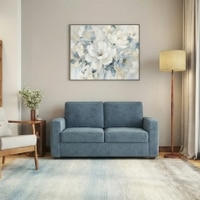 Apollo High Back 2 Seater Fabric Sofa in Ocean Weave Colour