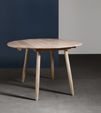 Rond Way Solid Wood Dining Table In Natural Finish