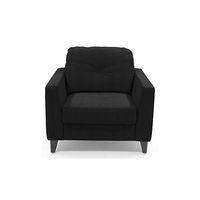 Franco 1 Seater Leather Sofa in Licorice Colour