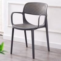 Kepler Brooks Vola Cafeteria Dining Chair in Grey Colour