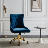 SWEN Fabric Accent Chair in Blue Colour
