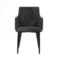 Serenity Fabric Dining Chair in Grey Colour