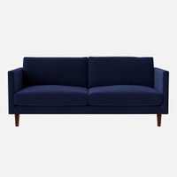 Tharoli Velvet 2 Seater Sofa Navy Blue Colour