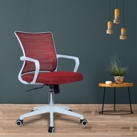 Iinea Mid Back Ergonomic Chair in Red Colour