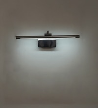 Slimline 3 Colour Led Adjustable Swivel Picture Light In Pearl Black Finish