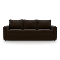 Apollo 3 Seater Leatherette Sofa in Chocolate Colour