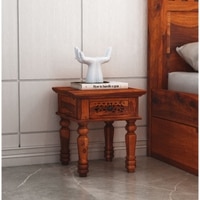 Anaisha Bedside Table In Honey Finish