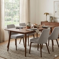 Scandinavian Dover Dining Table Cocoa Finish