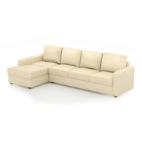 Apollo Sofa (Colour : Cream, Cushion : Soft, Seating Capacity : Left Aligned 3 Seater + Left Aligned Chaise + Ottoman)