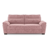 Adelaide Essential 3 Seater Fabric Sofa In Desert Rose