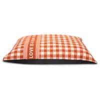 Chic Printed Cotton Pets Bed in Orange Colour