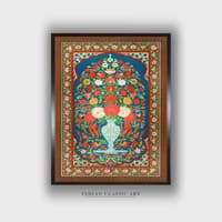 Folk Canvas Wall Prints Canvas Wall Prints Set of 1 Multicolor Matte