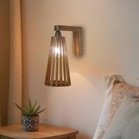 Billet Brown Solid Wood Wall Lights