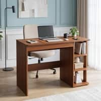 Learnix Engineered Wood Study Table in Walnut Finish