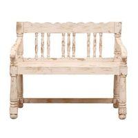 Avika Solid Wood Bench White Finish
