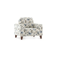 Verona Luxe 1 Seater Fabric Sofa in Adrian Velvet Colour