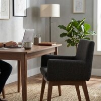 Scandinavian Chanel Arm Chair Cocoa Finish