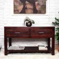 Elder Sheesham Wood Contemporary TV Entertainment in DARK WALNUT FINISH