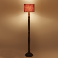 Devansh Wooden Floor Lamp