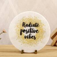 RADIATE POSITIVE VIBES Marble Showpiece
