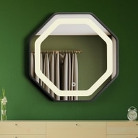 Aluminium LED Octagon Decorative wall mirror by elegant arts and frames (Mirror size 500 mm)