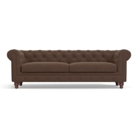 Winchester Essential 3 Seater Fabric Sofa in Daschund Brown Colour