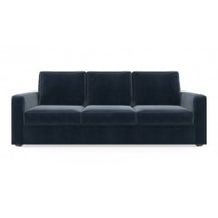 Apollo 3 Seater Fabric Sofa in Sea Port Blue Velvet Colour