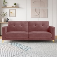 Novelle 3 Seater Click-Clack Sofa cum Bed  in Pink Colour
