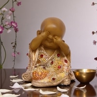 VEDAS Polyresin  Figurine in Yellow Colour