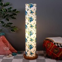 Orlando Multicolour Cotton Shade Floor Lamp