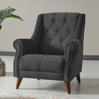 Joplin Accent Chair in Dark Grey Colour