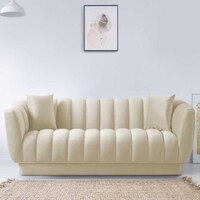 Exalt Fabric Sofa (Beige)