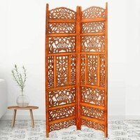 Laurentina Solid Wood 4 Panel Room Divider