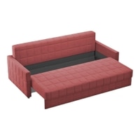 Alta 3 Seater Pull Out Sofa cum Bed  in Pink Colour