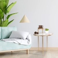 Dual Metal Side Table in Gold Colour