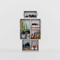 Wall-E Bookshelf In Grey Colour