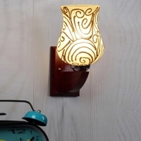 Devansh Solid Wood Electric Wall Light in Multi Colour with Multi Shade Count of 1 Light